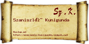 Szaniszló Kunigunda névjegykártya